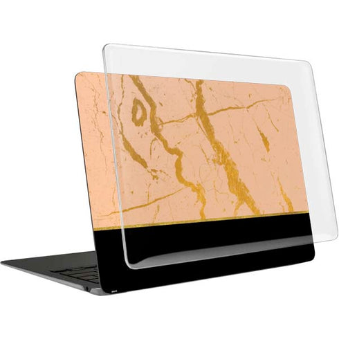 Pink Gold and Black Marble MacBook Air 15in (2023-2025) Case plus Skin